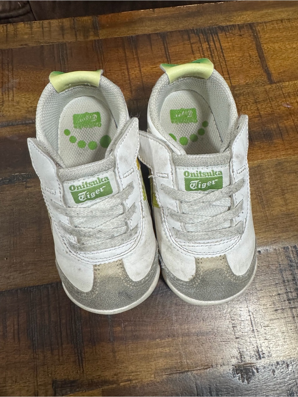 Onitsuka Tiger Mexico 66 White Neon Lime Toddler
